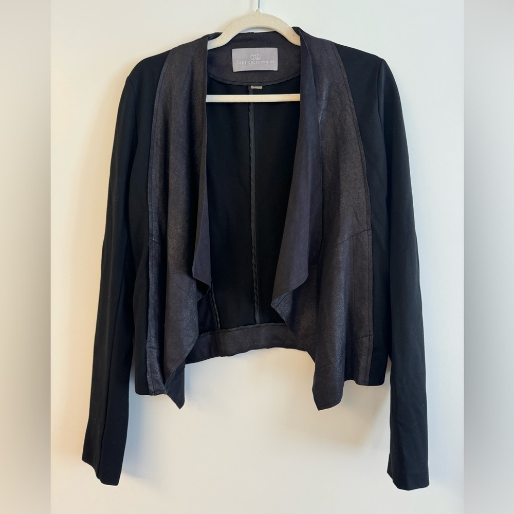 Tart Collections black multi-texture jacket, medium
